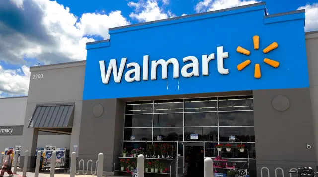 A Walmart store stands tall on a sunny day