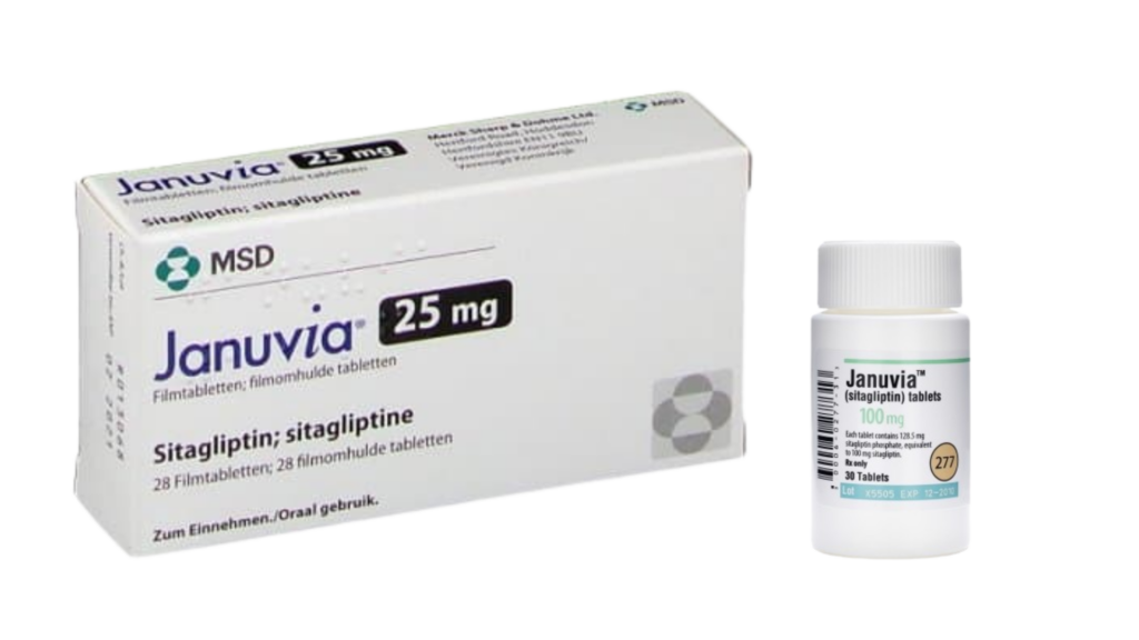 box of Januvia and vial of Januvia, one of the drugs negotiated by Medicare