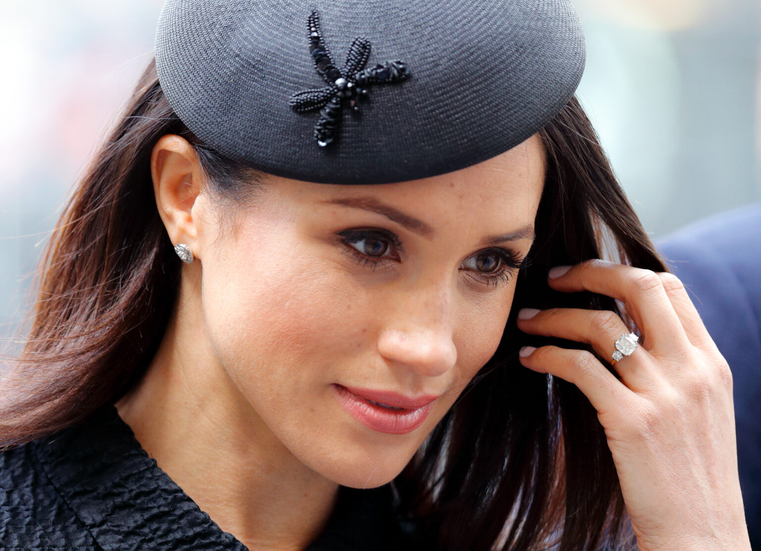 LONDON, UNITED KINGDOM - APRIL 25: (EMBARGOED FOR PUBLICATION IN UK NEWSPAPERS UNTIL 24 HOURS AFTER CREATE DATE AND TIME) Meghan Markle attends an Anzac Day Service of Commemoration and Thanksgiving at Westminster Abbey on April 25, 2018 in London, England. Anzac Day commemorates members of the Australian and New Zealand Army Corps who died during the Gallipoli landings of 1915